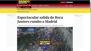 Boca vs. River: así informaron los medios sobre la partida de los 'xeneizes' a Madrid | FOTOS