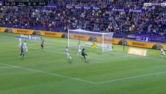 Barcelona vs. Valladolid EN VIVO: el gol de Dembélé para el 1-0 | VIDEO