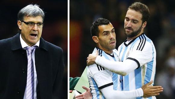 'Tata' Martino y una disparatada idea sobre Tevez e Higuaín