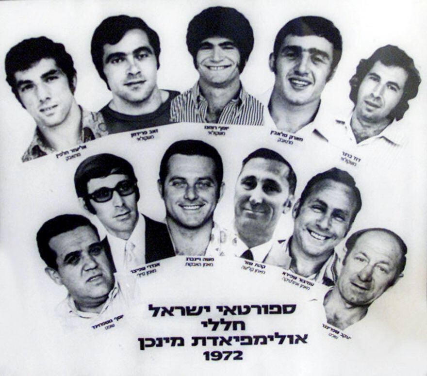 Fotografías de los 11 atletas y entrenadores israelíes asesinados en los atentados de Munich de 1972. (Reuters)