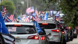 Miles recorren Miami en caravana contra el comunismo y a favor de Trump | FOTOS