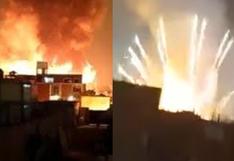 Así detonaron los pirotécnicos en mortal incendio de Ate: cinco muertos y seis heridos | VIDEO