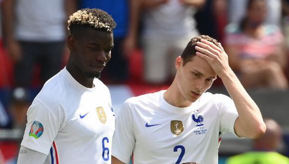 El enfado por los errores defensivos y eliminación de Francia en la Eurocopa se evidenció en el camerino. (Foto: AFP)
