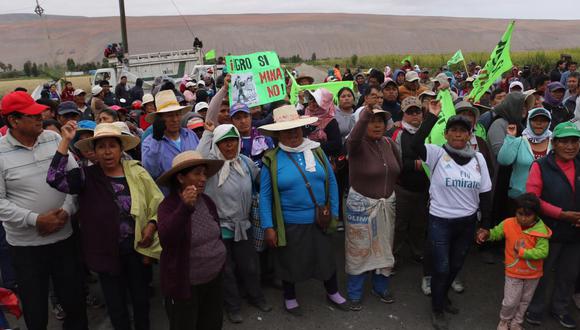 Tras el fallo del Consejo de Minería, organizaciones civiles del Valle de También mantienen una serie de protestas que solo tuvieron una pausa durante el fin de semana por feriado del Día de Todos los Santos. (Foto: Archivo El Comercio)