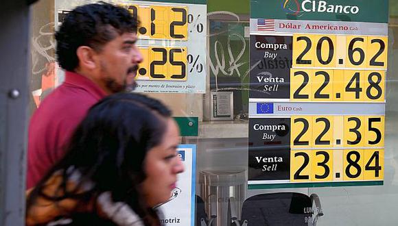 El tipo de cambio subía este lunes en el mercado mexicano. (Foto: AFP)