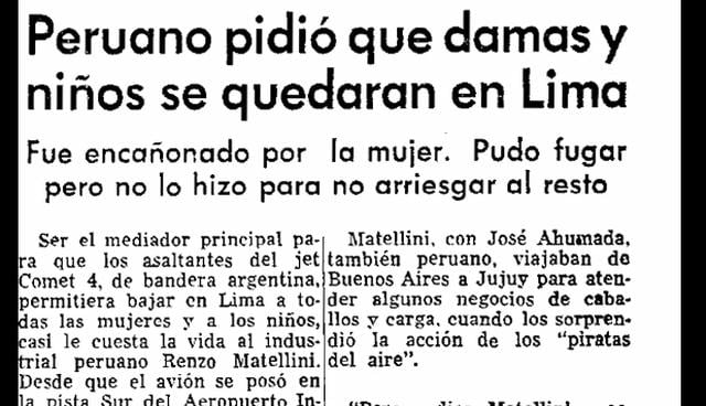 En 1970 llega a Lima avión secuestrado por argentinos - 3