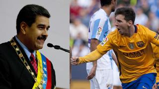 Nicolás Maduro en discurso: "Viva Cataluña, viva Messi"