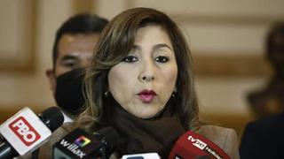 Lady Camones dice que Pedro Castillo “debería tomar una decisión concreta” sobre Geiner Alvarado