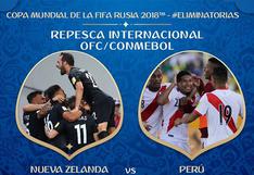 Perú vs Nueva Zelanda: horarios confirmados de la ida y vuelta del repechaje