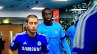 El 'bullying' de Yaya Touré a Eden Hazard antes del partido