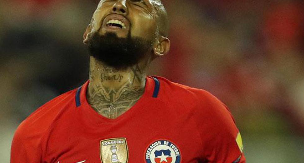 Arturo Vidal anotó un autogol en la derrota de Chile vs Paraguay | Foto: EFE