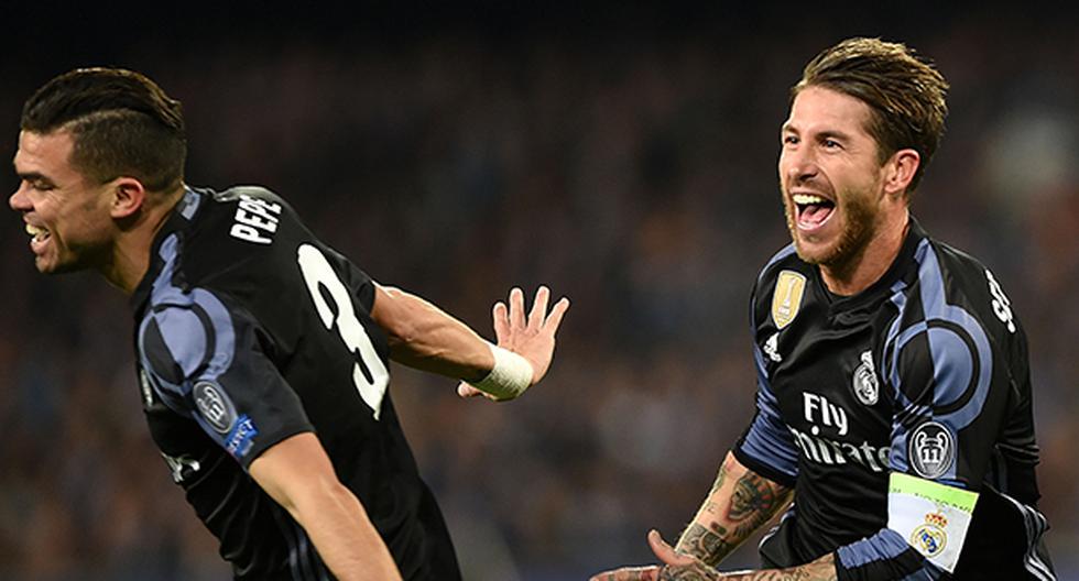 Real Madrid avanzó a los cuartos de final de la Champions League gracias a los 2 goles de Sergio Ramos ante el Napoli, más el de Álvaro Morata. (Foto: Getty Images)