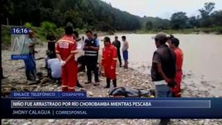 Pasco: niño muere tras ser arrastrado por río Chorobamba mientras pescaba