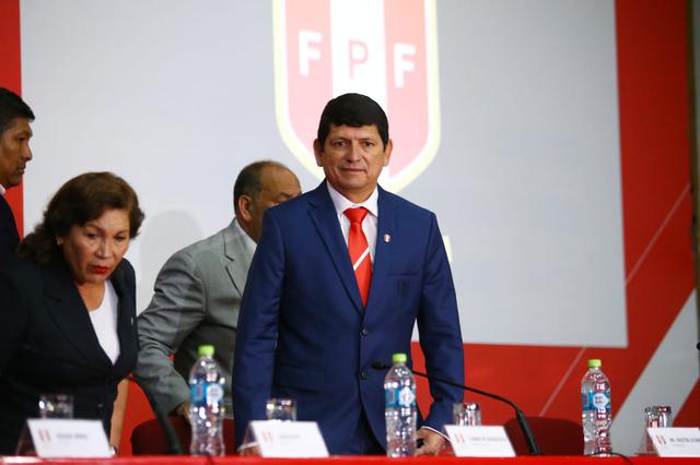 Agustín Lozano asumió como Presidente interino de la Federación de Peruana de Fútbol | Foto: Jesús Saucedo/GEC