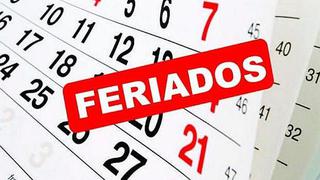 Feriados 2021 en Perú: conoce el calendario de días no laborables del año 