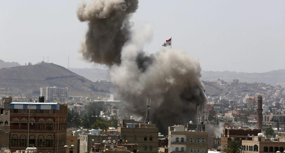 Imagen de bombardeo a base militar el 26 de septiembre. (Foto: EFE)