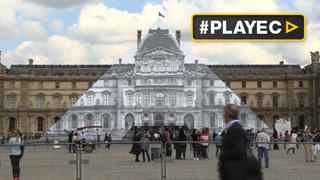 Alguien "desapareció" la pirámide del Louvre