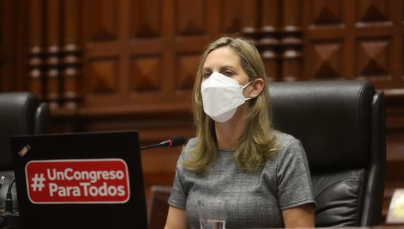 La presidenta del Congreso de la República, María del Carmen Alva, se refirió al paro de transportistas y los hechos de violencia en Huancayo. (Foto: GEC)