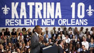 Obama reconoce logros de Nueva Orleans tras 10 años de Katrina