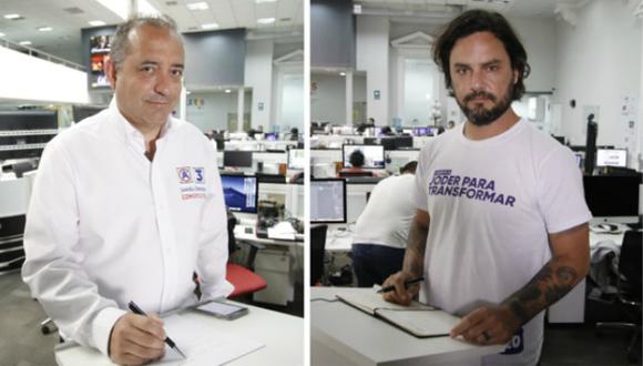Daniel Córdova (Alianza para el Progreso) y Daniel Olivares (Partido Morado). (Foto: Anthony Niño de Guzmán)