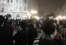 Marcha contra la repartija llegó hasta la Plaza de Armas