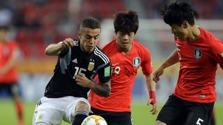 Argentina clasificó a octavos de final pese a caer 2-1 frente a Coreal del Sur en el Mundial Sub 20