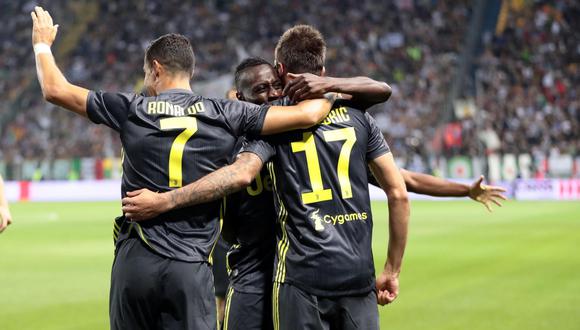 Juventus efectivo, Cristiano no: venció 2-1 al Parma con goles de Mandzukic y Matuidi. (Foto: AFP)