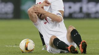 Escalofriante lesión de rodilla de un jugador del Sevilla