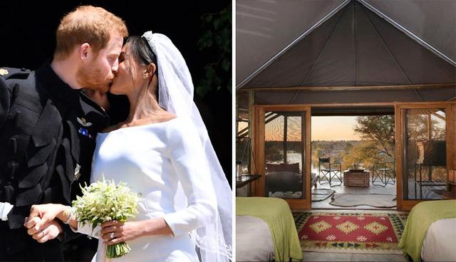 Según informan los medios internacionales, el príncipe Harry y Meghan Markle pasarían su luna de miel en el restort Meno a Kwena, situado en Botsuana. (Foto: AFP/ Instagram)