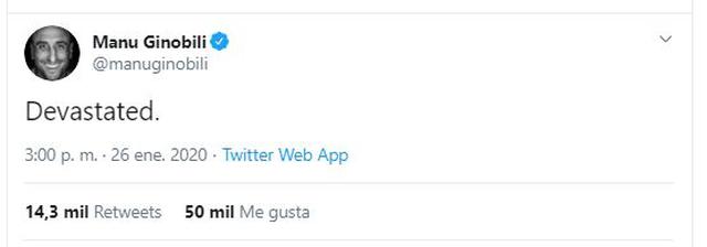 Kobe Bryant: las reacciones tras la muerte de la leyenda de la NBA. (Twitter)