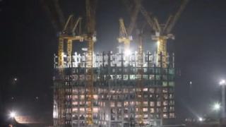 YouTube: China construye en solo 19 días edificio de 57 pisos