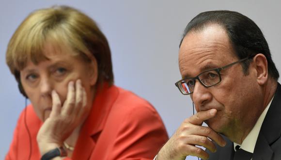 Angela Merkel y Francoise Hollande (Foto: AP)