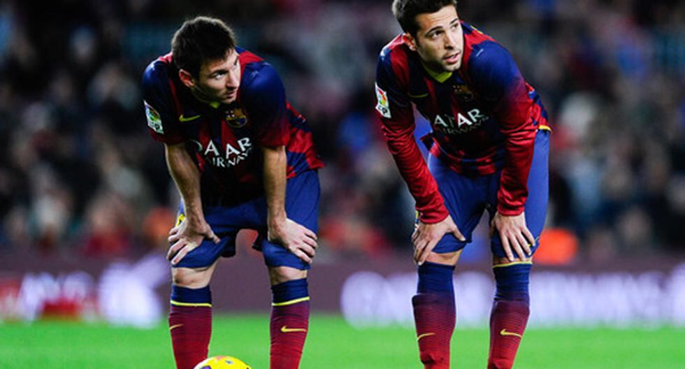Combinación Jordi Alba-Lionel Messi puso el cuarto gol del Barza (Foto: Difusión)