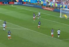 Argentina vs. Francia: el gol de Sergio Agüero tras gran centro de Lionel Messi