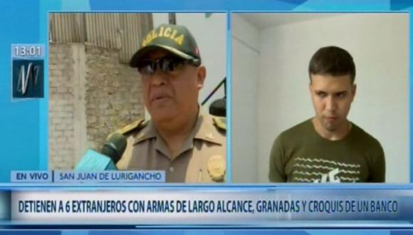 Seis ciudadanos de nacionalidad extranjera fueron detenidos en el interior de una vivienda ubicada en el distrito de San Juan de Lurigancho. (Foto: Canal N)