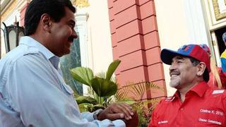 Maduro envió condolencias a Maradona por la muerte de su padre