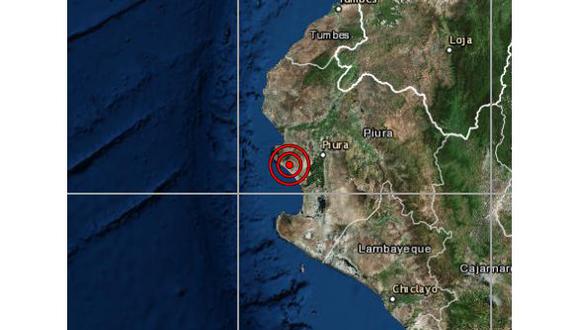 Un sismo de magnitud 4,5 se registró en Paita a las 02:24 p.m. de este viernes. (Foto: IGP)