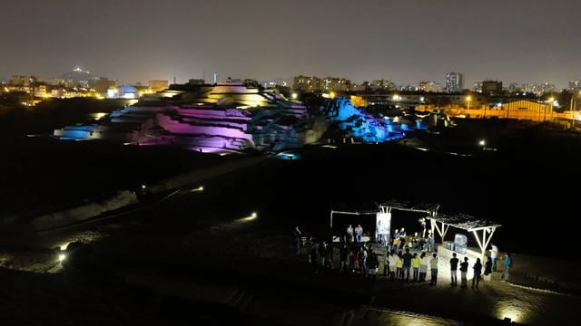 Huaca Mateo Salado. El complejo arqueológico ofrecerá este viernes 24 de enero  su primer recorrido nocturno del 2020. (Foto: Difusión)