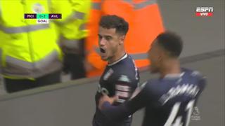 Gol de Coutinho que ayuda a Liverpool: anotó el 2-0 del Aston Villa vs. City | VIDEO