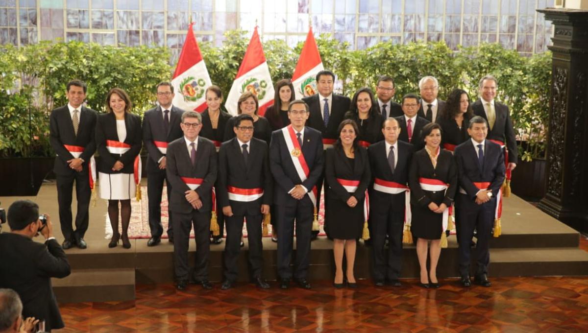 Presidente Martín Vizcarra tomó juramento al nuevo gabinete ministerial, que lidera Vicente Zeballos (Foto: Alonso Chero - GEC)