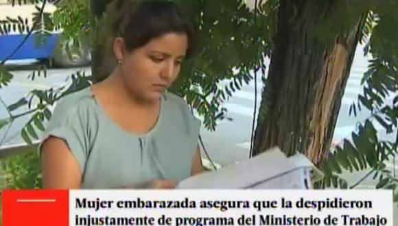 Embarazada denuncia despido injusto del Ministerio de Trabajo
