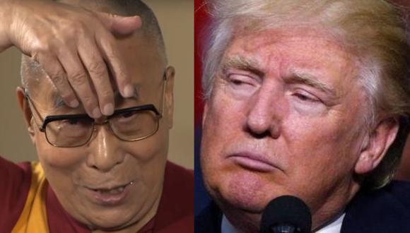 El Dalai Lama y Donald Trump, candidato a la Casa Blanca. (Foto: Captura/Reuters)