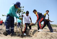 Villa El Salvador: escolares sembraron más de 300 árboles en Bosque Ecológico del Sur