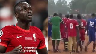 Sadio Mané volvió a Senegal y jugó un partido con sus amigos