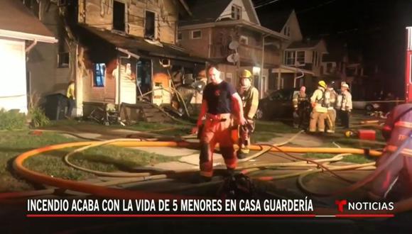 Los bomberos no pudieron salvar la vida de cinco niños en una guardería en Pennsylvania. (Foto: Captura YouTube)