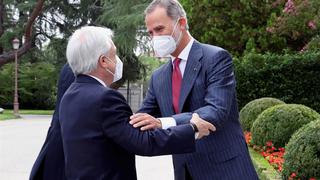 España: el rey Felipe VI recibe al presidente de Chile Sebastián Piñera al comienzo de su visita oficial