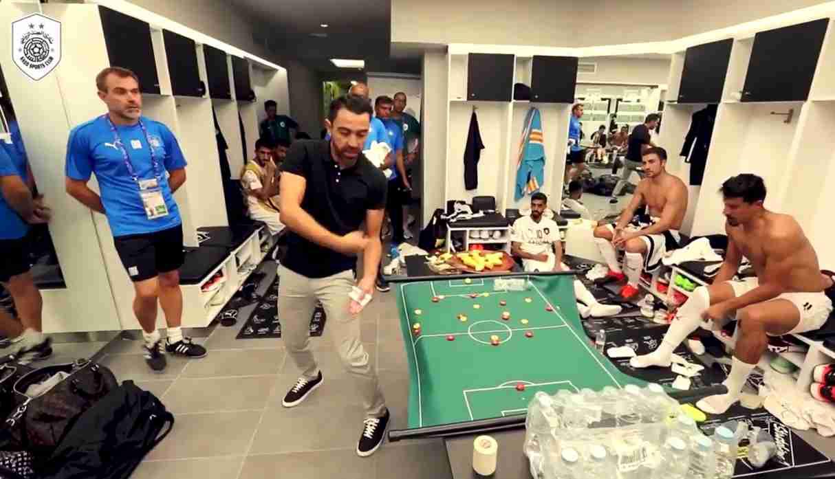 Mira cómo Xavi Hernández tuvo su primera presentación como entrenador de Al Sadd. (Captura y video: Al Sadd)
