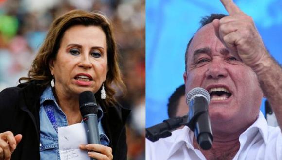 Sandra Torres y Alejandro Giammattei se disputan la presidencia de Guatemala. (REUTERS/AFP, vía BBC Mundo).