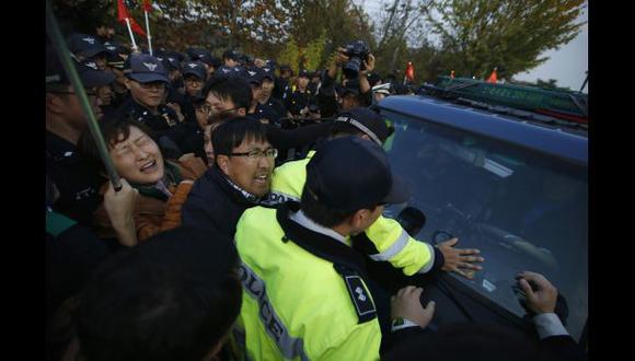 Corea del Sur: Esta batalla campal fue motivada por unos globos