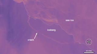 Así es el iceberg gigantesco que se formó en la Antártida[VIDEO]